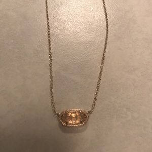 Rose gold Kendra Scott necklace